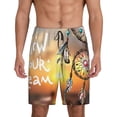 thumbnail image 1 of Cauagu Follow Your Dream Dreamcatcher Print Pajama Bottoms for Men Sleep Pajama Shorts Elastic Waistband Sleep Pajama Short Men's PJ Shorts -Large, 1 of 6