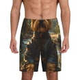 thumbnail image 1 of Cauagu Forest Creek Cute Dog Print Pajama Bottoms for Men Sleep Pajama Shorts Elastic Waistband Sleep Pajama Short Men's PJ Shorts -XX-Large, 1 of 6