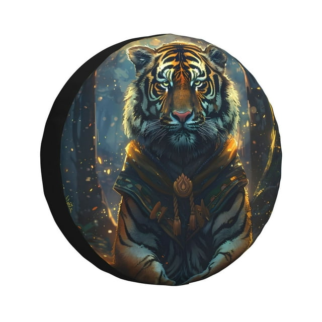 Cauagu Forest Meditating Tiger for Spare Tire Cover Wheel Protector ...