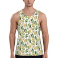 thumbnail image 1 of Cauagu Fruit Pears Print Men's Sleeveless Muscle Shirts,Tank Tops Quick Dry Workout Tank Top Gym Muscle Tee Fitness Bodybuilding T Shirt for Men-3X-Large, 1 of 7