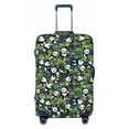 thumbnail image 1 of Cauagu Fun Panda Playing With Bamboo Leaves Print Travel Luggage Cover,Travel Dust-proof Suitcase Cover Softside Suitcase Protector for 18-32inch,Not Included Suitcase, 1 of 8