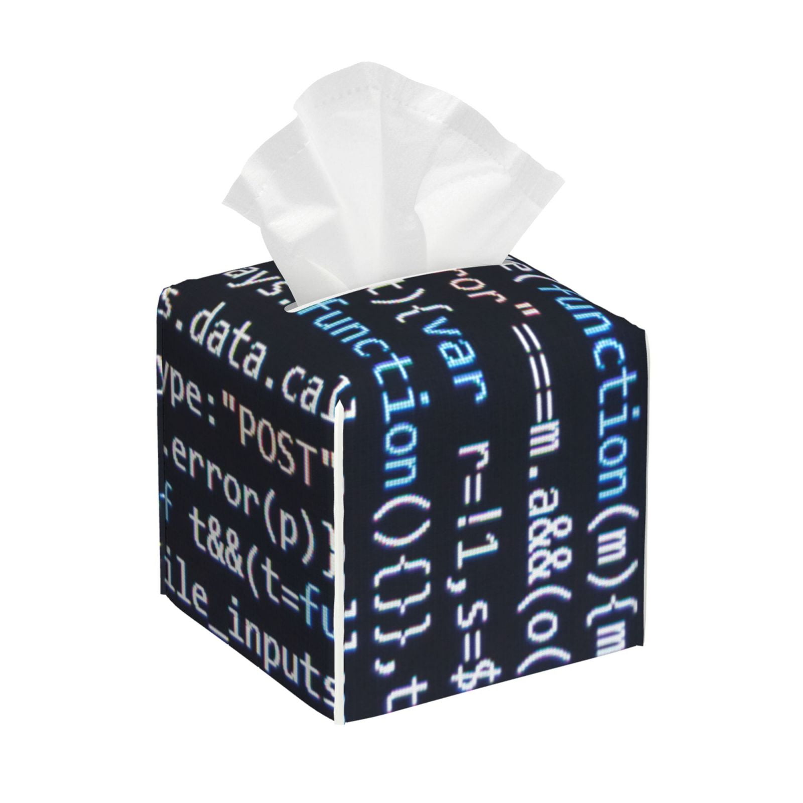 Cauagu Function Source Code Print Tissue Box Cover,Leather Square ...