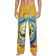 thumbnail image 1 of Cauagu Funny Alarm Clock Illustration Mens Pajama Pants Sleep & Lounge Pants,PJ Bottoms with Pockets-Small, 1 of 7