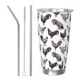 Cauagu Funny Chicken Pattern 20oz Tumbler,Stainless Steel Vacuum