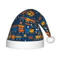 thumbnail image 1 of Cauagu Funny Steam Train Pattern Christmas Hat for Kids,Xmas Holiday Hat Santa Hat for Boys & Girls Festive Headwear Accessories for Christmas/New Year/Holiday, 1 of 6
