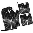 thumbnail image 1 of Cauagu Futuristic Moonlit Cityscape Print Oven Mitts and Pot Holders 4 pcs Set,Extra Thicken Long Kitchen Oven Glove Potholders BBQ Gloves-Oven Mitts and Pot Holders(11 Inch), 1 of 6
