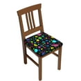 thumbnail image 1 of Cauagu Geometric 1980s Styled for Dining Chair Seat Covers,Slipcovers Kitchen Chair Covers Upholstered Chair Seat Cushion Cover Chair Seat Protector-Four Pieces, 1 of 7