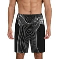 thumbnail image 1 of Cauagu Geometric Lines Dog Art Print Pajama Bottoms for Men Sleep Pajama Shorts Elastic Waistband Sleep Pajama Short Men's PJ Shorts -4X-Large, 1 of 6