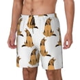 thumbnail image 1 of Cauagu German Shepherd Dog Print Mens Swim Trunks Quick Dry Board Shorts Swim Shorts with Compression Liner Bathing Suits-Small, 1 of 6