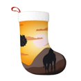 thumbnail image 1 of Cauagu Giraffes Of The African Savannah for Christmas Stockings,1-Pack Large Xmas Stocking Holiday and Farmhouse Stocking Fit for Christmas Holiday Party Decoration(17.7*11 Inch), 1 of 7