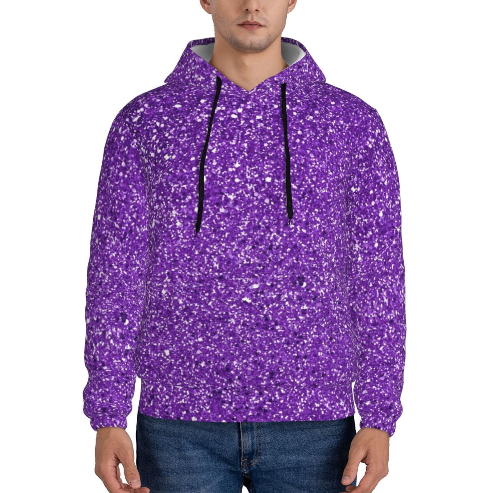 Men's Fleece Oversized Purple Sweatshirt main image 0