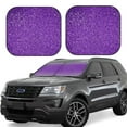 thumbnail image 1 of Cauagu Glitter Purple Cauagu {designName} Print Foldable Car Windshield Sun Shade | Front Windshield Shade for Sun | Fits Small Sedans, Mini SUVs, Hatchbacks-Large, 1 of 6