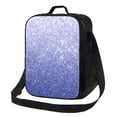 thumbnail image 1 of Cauagu Glittering Blue Purple Insulated Lunch Bag - Reusable Lunch Box Thickened Thermal Leakproof Lunch Tote Bag for Adult Office/Travel Picnic, 1 of 1