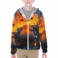 thumbnail image 1 of Cauagu Glowing Mushroom In Forest Print Sun Protection Jacket for Teen,Full-Zipper Long Sleeve Sun Shirts with Pockets UV Hoodie Shirts Outdoor Athletic Jacket-Medium, 1 of 7