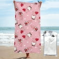 thumbnail image 1 of Cauagu Gnome With Heart Print Extra Large Bath Towels 1 Pack, Quick Drying Towels Highly Absorbent Bath Towel for for Body Sport Yoga SPA & Fitness-31.5"x63", 1 of 8
