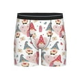 thumbnail image 1 of Cauagu Gnome With Love Letter Print Men's Boxer Briefs, Funny & Cute Underwear Elastic Waistband Briefs Ideal Gift for Men,1-Pack, 1 of 7