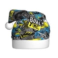 thumbnail image 1 of Cauagu Goal Time for Adult Christmas Hat,1-Pack Xmas Holiday Hat Santa Hat for Women & Men Festive Headwear Accessories Fit for Christmas/New Year/Party, 1 of 6
