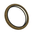 thumbnail image 1 of Cauagu Gold Glitter Leopard Print Car Steering Wheel Cover - Universal Car Accessory for Diverse Cars for Steering Wheel with a Diameter of 14.5"-15", 1 of 7