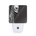 thumbnail image 1 of Cauagu Gothic Skull Drape Print LED Nightlight,0.5W Night Lights Plug into Wall 1 Pack with Dusk-to-Dawn Light Sensor Soft Glow Lamp for Bathroom Adult Hallway-EU, 1 of 7