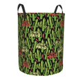 Cauagu Green Cacti And Red Chili for Laundry Basket,Collapsible