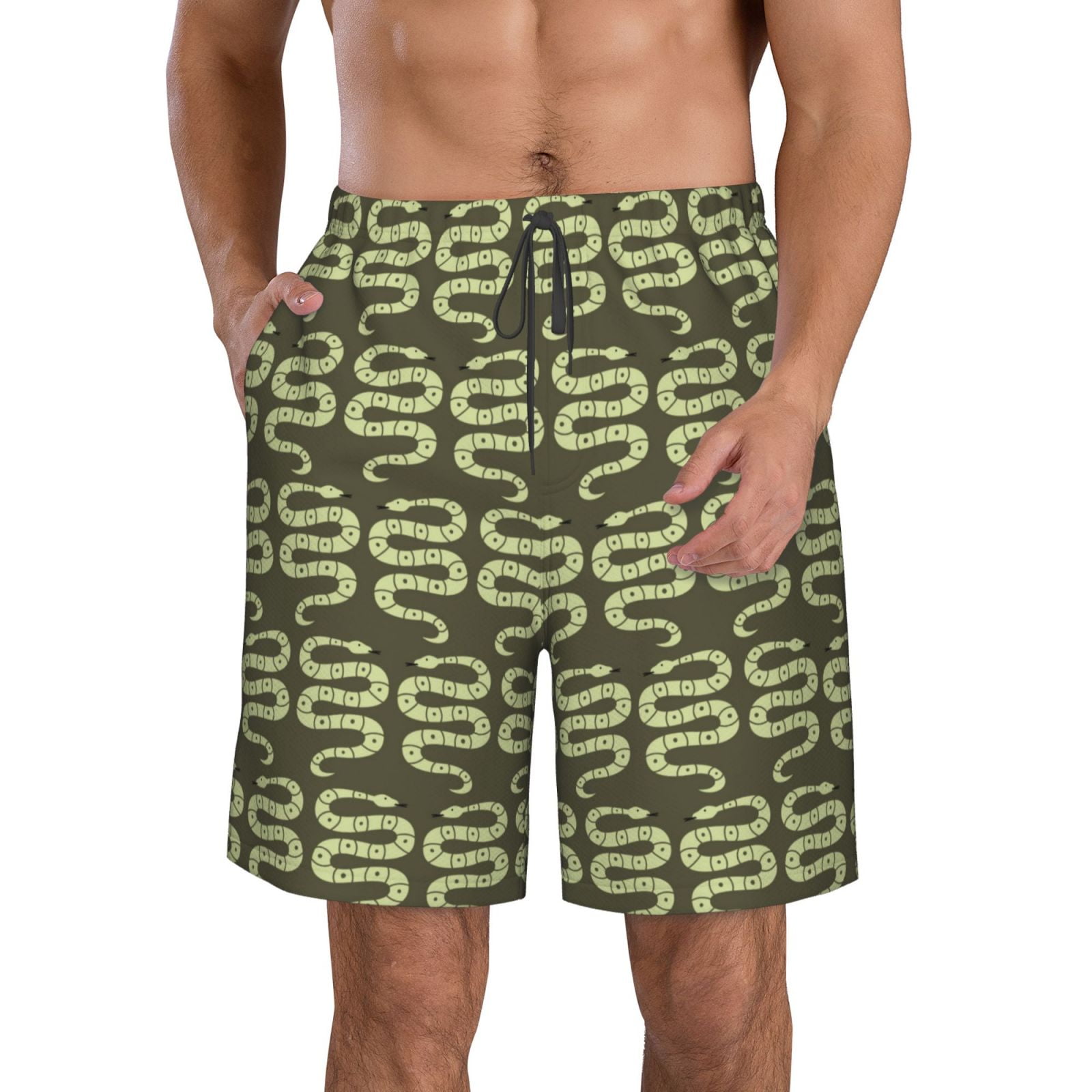Men's Swim Shorts - Tropical Macaw - Sea Foam Green main image 1