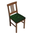 thumbnail image 1 of Cauagu Green Sparkling for Dining Chair Seat Covers,Slipcovers Kitchen Chair Covers Upholstered Chair Seat Cushion Cover Chair Seat Protector-Four Pieces, 1 of 7