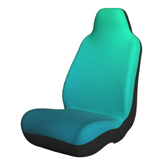 Cauagu Green Turquoise Teal Print Car Seat Covers,Universal Automotive Seat Covers Car Seat Protectors Easy to Install Car Cover Car Accessories Auto rucks Van & SUV-2 PCS