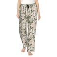 thumbnail image 1 of Cauagu Halloween Cactus Pajama Pants for Women Loose Fit Wide Leg Trouser Pants Casual Elastic Waist Drawstring Lounge Pants, 1 of 6