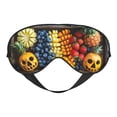 thumbnail image 1 of Cauagu Halloween Fruit Platter Print Sleep Eye Mask, Blindfold Eye Sleep Shade Cover with Elastic Strap/Headband Eye Cover Eyeshade for Night Sleeping/Travel Nap, 1 of 7