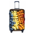 thumbnail image 1 of Cauagu Halloween Fruit Platter Print Travel Luggage Cover,Travel Dust-proof Suitcase Cover Softside Suitcase Protector for 18-32inch,Not Included Suitcase, 1 of 8