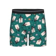 thumbnail image 1 of Cauagu Halloween Ghosts Print Men's Boxer Briefs, Funny & Cute Underwear Elastic Waistband Briefs Ideal Gift for Men,1-Pack, 1 of 7
