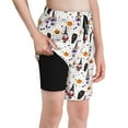 thumbnail image 1 of Cauagu Halloween Gnome Print Swim Trunks for Men,Youth Boys Swim Shorts Compression Liner Beach Shorts Boys' Swimming Shorts 7-20 Years Bathing Suit-Small, 1 of 7