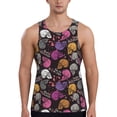 thumbnail image 1 of Cauagu Halloween Skeleton Print Men's Sleeveless Muscle Shirts,Tank Tops Quick Dry Workout Tank Top Gym Muscle Tee Fitness Bodybuilding T Shirt for Men-X-Large, 1 of 7