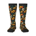 thumbnail image 1 of Cauagu Halloween Skull Print Women's Men's Ankle Socks 1-pack Casual Athletic Socks for Unisex Adult Moisture-Wicking Socks for Daily Wear/Running/Sport, 1 of 8