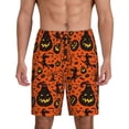 thumbnail image 1 of Cauagu Halloween3 Print Pajama Bottoms for Men Sleep Pajama Shorts Elastic Waistband Sleep Pajama Short Men's PJ Shorts -4X-Large, 1 of 6