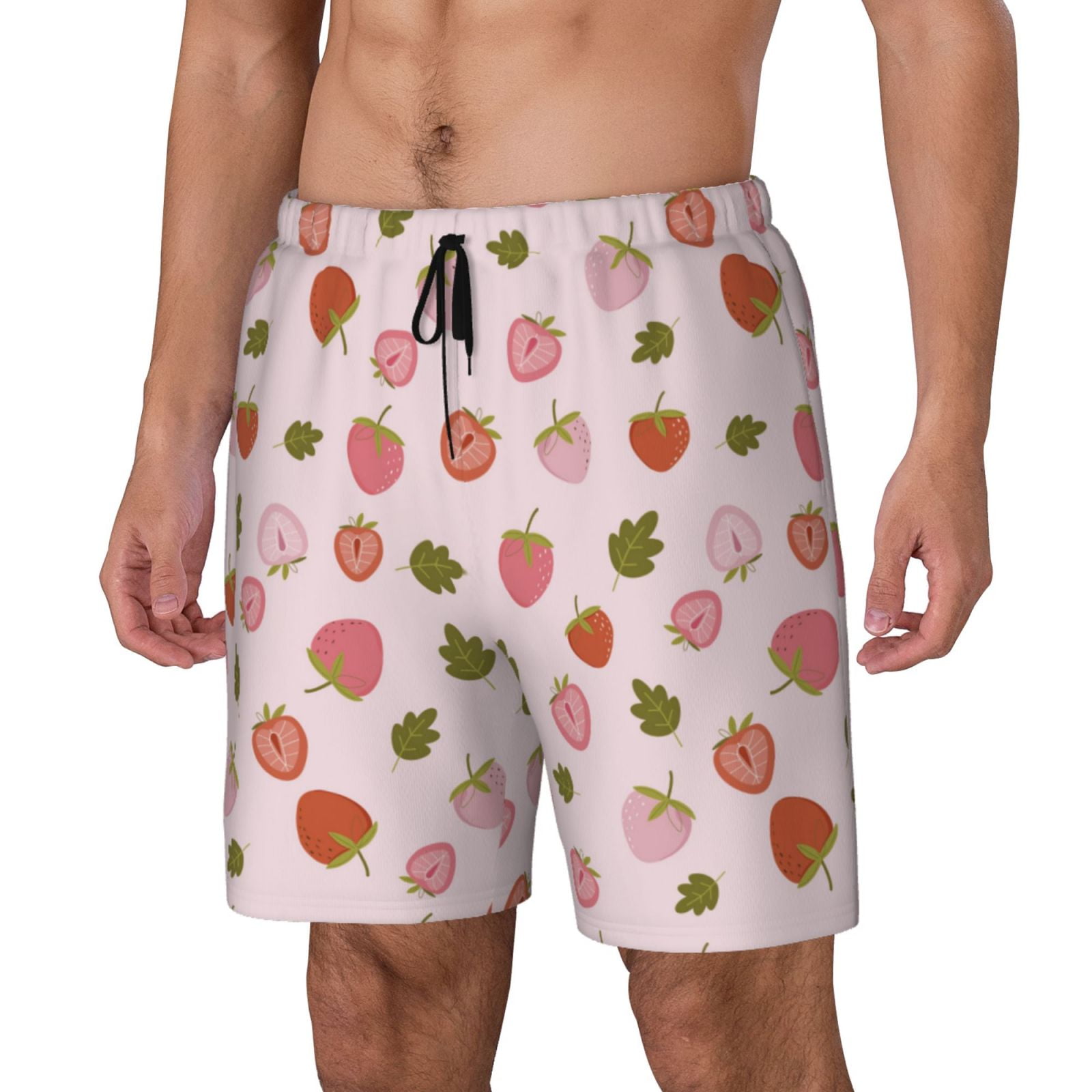 Men's Swim Trunks - Strawberry Vanilla