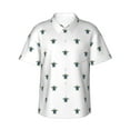 thumbnail image 1 of Cauagu Hand Drawn Turtle Print Hawaiian Shirt for Men,Casual Short Sleeve Button Down Shirts Summer Beach Men's Regular-Fit Short-Sleeve Print Shirt -3X-Large, 1 of 6