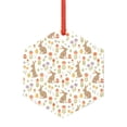 thumbnail image 1 of Cauagu Happy Easter Pattern Acrylic Christmas Pendant,1-Pack Christmas Ornaments Xmas Tree Decor Christmas Décor with Ribbon Cute Tree Hanging for Party Favors-Hexagon, 1 of 7