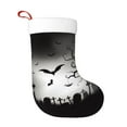 thumbnail image 1 of Cauagu Happy Halloween 1 for Christmas Stockings,1-Pack Large Xmas Stocking Holiday and Farmhouse Stocking Fit for Christmas Holiday Party Decoration(17.7*11 Inch), 1 of 7