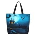 thumbnail image 1 of Cauagu Happy Halloween-1 Print Women Large Capacity Tote Bag - Casual Shoulder Bag Fashion Handbag Shopping Bag Daily Bag Hobo Bags for Travel Work and Shopping, 1 of 8