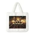 thumbnail image 1 of Cauagu Happy New Year 2025 Pattern Women's Plush Tote Bag,Soft Underarm Bag Ladies Fluffy Shoulder Bag Plush Handbag Women Furry Tote Bag for Autumn and Winter, 1 of 7