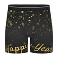 thumbnail image 1 of Cauagu Happy New Year Print Men's Boxer Briefs, Funny & Cute Underwear Elastic Waistband Briefs Ideal Gift for Men,1-Pack, 1 of 7