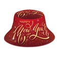 thumbnail image 1 of Cauagu Happy New Year2 for Unisex Bucket Hat,Outdoor Summer Beach Fishing Sun Hat Hot Summer Reflective Bucket Hat Fun Outdoor Vacation Hat for Men and Women, 1 of 6