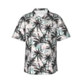 thumbnail image 1 of Cauagu Hawaii Palms Print Hawaiian Shirt for Men,Casual Short Sleeve Button Down Shirts Summer Beach Men's Regular-Fit Short-Sleeve Print Shirt -Small, 1 of 6