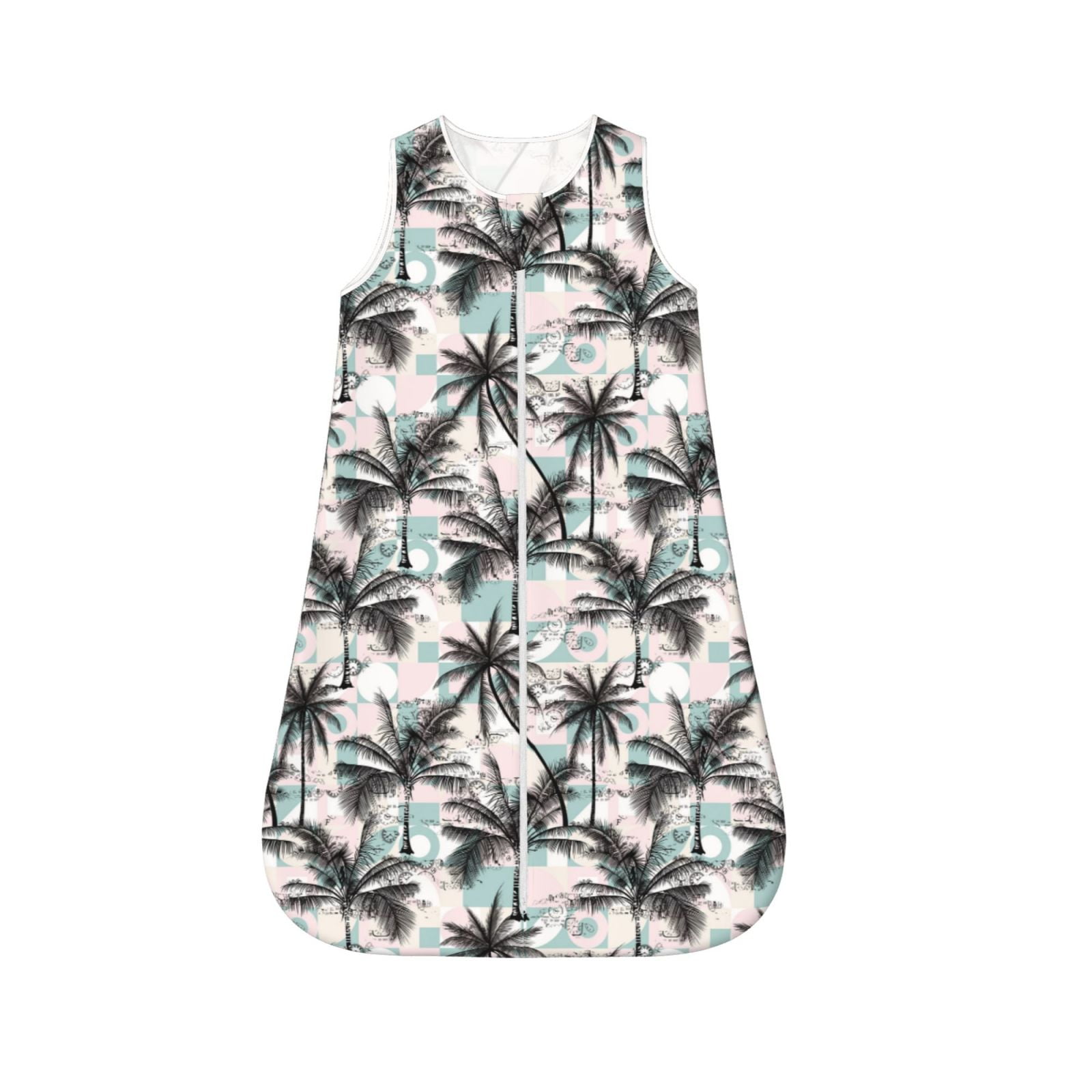 Cauagu Hawaii Palms for Infant Wearable Blanket,Unisex, Girl, Boy