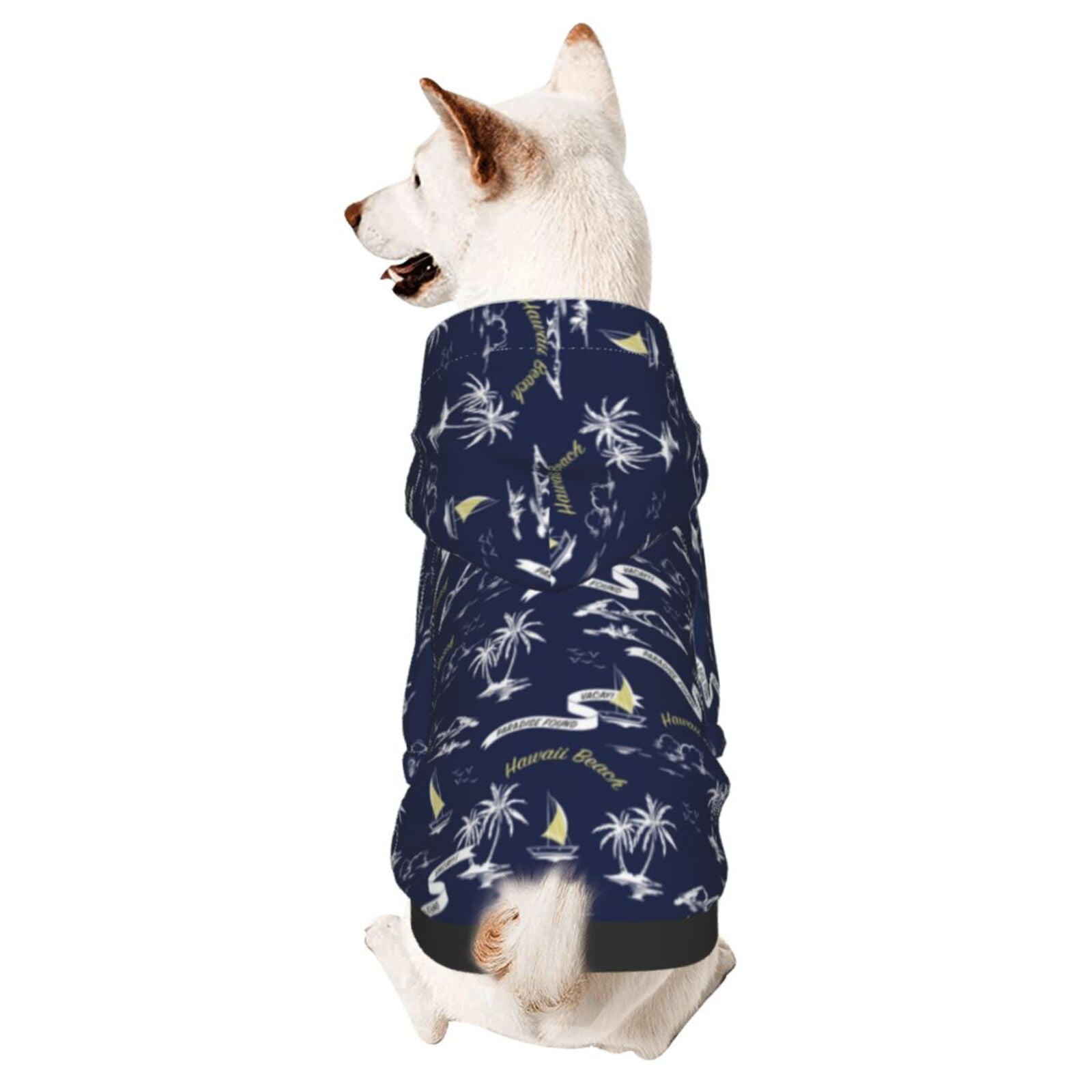 Vintage Hawaii island dog black hoodie main image 1