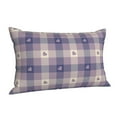 thumbnail image 1 of Cauagu Heart Check Plaid Print Pillow Covers with Envelope Closure,1PC Pillow Cases Decorative Pillow Case for Bed & Couch, Pillows Not Included-14"x20", 1 of 6