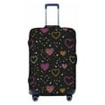 thumbnail image 1 of Cauagu Heart and Stars Print Travel Luggage Cover,Travel Dust-proof Suitcase Cover Softside Suitcase Protector for 18-32inch,Not Included Suitcase, 1 of 8