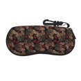 thumbnail image 1 of Cauagu Hearts and French Bulldog Pattern Unisex Glasses Case,Zipper Protective Fabric Sunglass Case with Clip Soft Case Horizontal Protective Pouch for Sunglasses Eyewear, 1 of 6