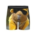 thumbnail image 1 of Cauagu Heavy Metal Style Guinea Pig Print Men's Boxer Briefs, Funny & Cute Underwear Elastic Waistband Briefs Ideal Gift for Men,1-Pack, 1 of 7
